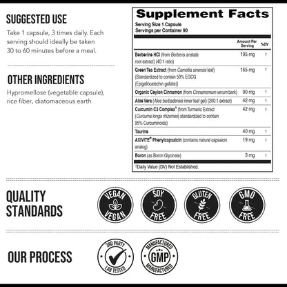 GLP-Activate | Hunger & Metabolism Support - Formulated to Help Support GLP-1 Pathways - Expert Formulated Supplement - 1 Capsule for Balanced Appetite & Metabolic Wellness Daily (90 Servings)